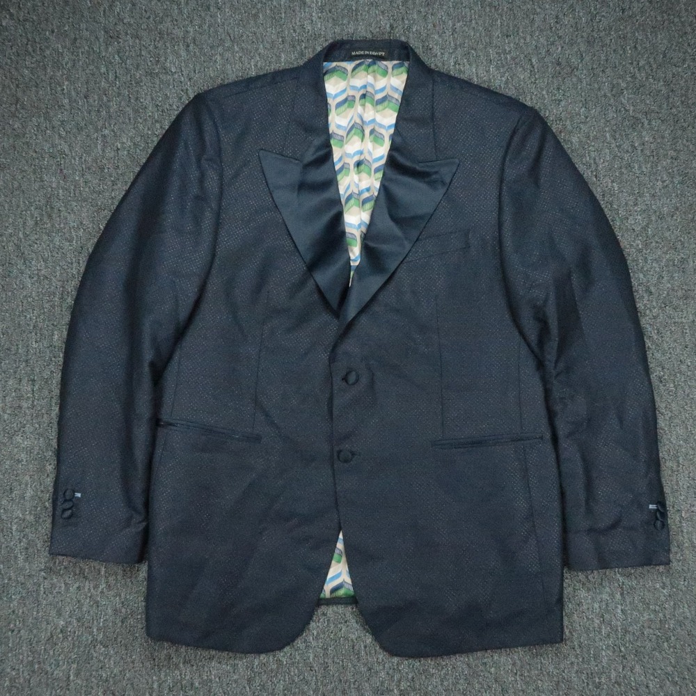 Scotch & Soda Tuxedo Mens 46R Blue Modern Fit Lined Peak Lapel Sport Coat Blazer